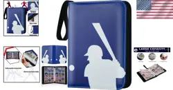High-Capacity 9-Pocket Trading Card Binder - Show Off Your Collection in Blue - Image 2