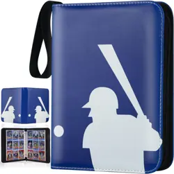 High-Capacity 9-Pocket Trading Card Binder - Show Off Your Collection in Blue - Image 3