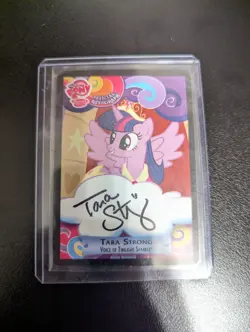 My Little Pony CCG Tara Strong Autograph card! Series 3! RARE! - Image 1