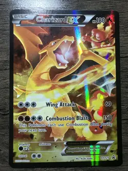 Pokemon Charizard EX Card - Wing Attack, Combustion Blast Moves - Image 1