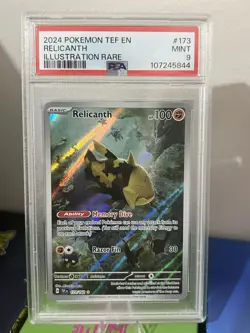 Pokemon TCG Relicanth Scarlet & Violet Temporal Forces Holo Card 173/162 - Image 1
