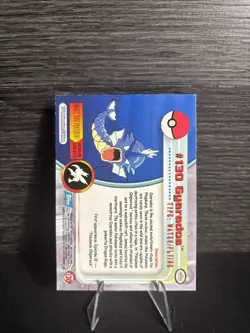 Gyarados #130 - Pokemon Topps Card TV Animation Series 3 - Non Holo - Blue Logo - Image 2