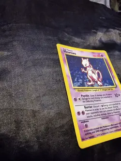 Pokemon Mewtwo TCG Base Set Holo Unlimited Rare Card 10/102 - Image 2