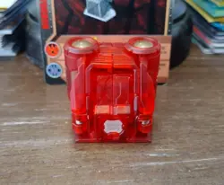 Bakugan Translucent Jetkor 120G Red Deluxe Battle Gear W/ Card 1 LIGHT WORKS! - Image 5