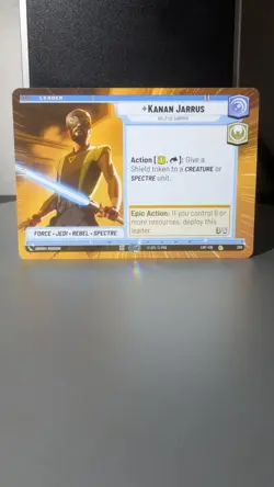 Star Wars Unlimited Legends Of The Force Kanan Jarrus (Hyperspace) Card # 268 - Image 3