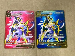 Arceus VMAX Gold Metal Pokemon Card 2-Pack New - Image 1