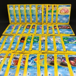 Used 40Lot Pokemon Card Game e-Cards Water Type Bulk Sale Slowpoke Wooper FS - Image 1