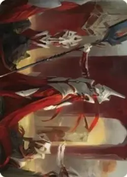 1x Porcelain Zealot Art Card NM, English, Art Series Phyrexia All Will Be One, M - Image 1