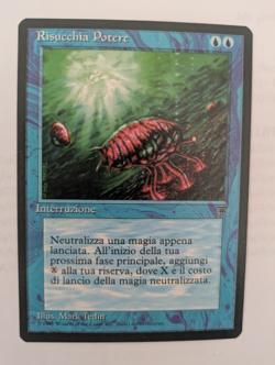 Italian Mana Drain Legends MTG NM Free shipping with tracking - Image 1