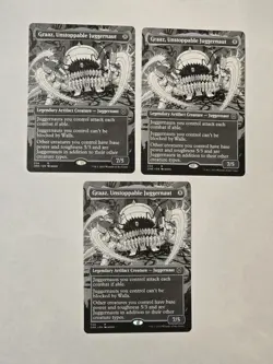 3x Graaz, Unstoppable Juggernaut - Showcase - One - Near Mint - MTG - Image 1