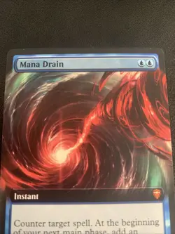 MTG Magic The Gathering Commander Legends NM Extended Art Mana Drain - Image 2