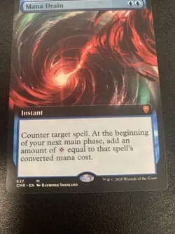 MTG Magic The Gathering Commander Legends NM Extended Art Mana Drain - Image 3