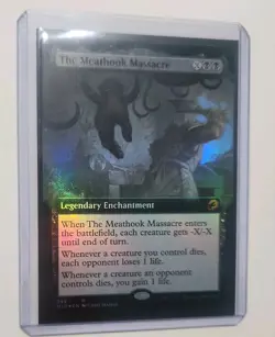 FOIL BORDERLESS The Meathook Massacre ~ Midnight Hunt NearMint Magic MTG MID NM - Image 1