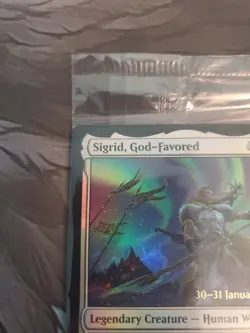 MTG Sigrid, God-Favored Sealed Foil Prerelease Kaldheim Rare 2021 NM - Image 2