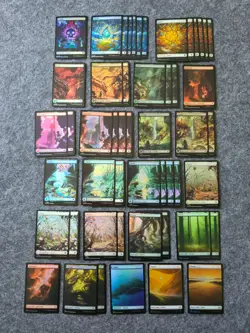 Magic the Gathering Full Art Lands Neon Dynasty, Innistrad, Bloomburrow Foil MTG - Image 2