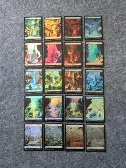 Magic the Gathering Full Art Lands Neon Dynasty, Innistrad, Bloomburrow Foil MTG - Image 3