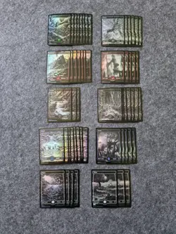 Magic the Gathering Full Art Lands Neon Dynasty, Innistrad, Bloomburrow Foil MTG - Image 5