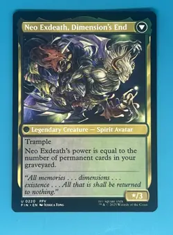 MTG Final Fantasy Exdeath, Void Warlock- Neo Exdeath Dimension's End Regular - Image 1