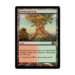 WOTC MtG M12 Rootbound Crag (R) (Foil) EX - Image 1