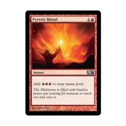 WOTC MtG M11 Pyretic Ritual (C) (Foil) NM - Image 1