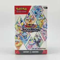 Pokemon TCG Bundle 6 Boosters EV8.5 Evolutions Prismatiques Neuf & Scelle Cartes - Image 1