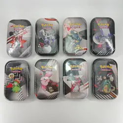 Pokemon Artset 8x Mini-Tin EV10.5 Foudre Noire & Flamme Blanche Mini Tin Scelle - Image 1