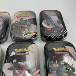 Pokemon Artset 8x Mini-Tin EV10.5 Foudre Noire & Flamme Blanche Mini Tin Scelle - Image 4
