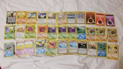 Pokemon TCG 33 Cards Lot Vintage Base Set Jungle Fossil DAMAGED READ DESCRIPTION - Image 1