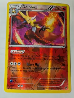 Delphox 26/146 XY Base Set Pokemon Reverse Holo Foil Rare Nice! - Image 1