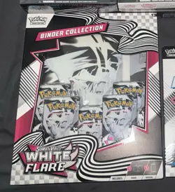 Pokemon TCG: Scarlet & Violet 10.5 White Flare Binder Collection Box SEALED NEW 196214129221 - Image 1
