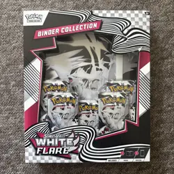 Pokemon TCG: Scarlet & Violet 10.5 White Flare Binder Collection Box SEALED NEW - Image 1