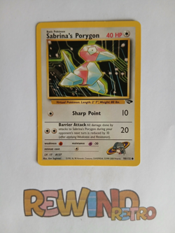 Pokemon TCG Sabrina's Porygon Gym Challenge 98/132 - Image 1