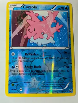 Corsola - 36/146 XY Base Set Pokemon Reverse Holo Foil Rare Nice! - Image 1