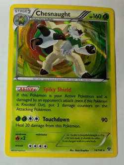 Chesnaught 14/146 XY Base Set Pokemon Holo Foil Rare Nice! - Image 1