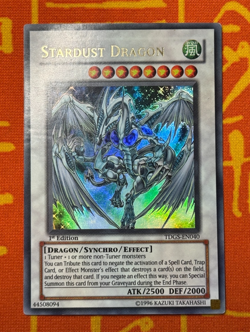 YUGIOH STARDUST DRAGON ULTRA RARE 1ST EDITION LIGHT PLAY TDGS-EN040 - Image 1