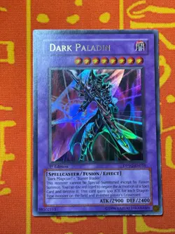 YUGIOH DARK PALADIN ULTRA RARE 1ST EDITION LIGHT PLAY DPYG-EN016 - Image 1