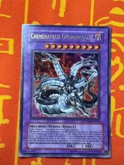 YUGIOH CHIMERATECH OVERDRAGON ULTRA RARE EXCELLENT POTD-EN034 - Image 1