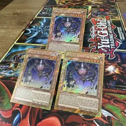 3x (M/NM) Duza the Meteor Cubic Vessel MVP1-ENGV1 Gold Rare Limited Ed. YuGiOh - Image 1