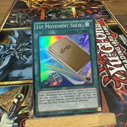 Yugioh 1st Movement Solo NECH-EN059 Super Rare 1st Ed NM + Free bonus card! - Image 1