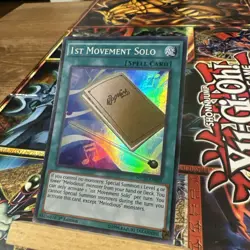 Yugioh 1st Movement Solo NECH-EN059 Super Rare 1st Ed NM + Free bonus card! - Image 2