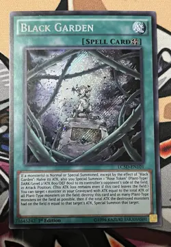 Yugioh Black Garden LC5D-EN101 Secret Rare 1st Ed NM - Image 1