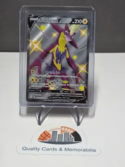Toxtricity V SV112/SV122 - Shining Fates Full Art Holo Rare Pokemon TCG- NM Card - Image 1