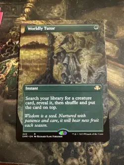 Worldly Tutor (Borderless) Dominaria Remastered Regular - Image 1
