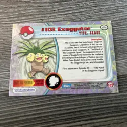 Pokemon Card - Exeggutor #103 - Topps Chrome - Image 2