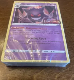 Pokemon Card Gengar SWSH241 Lost Origin Stamped Black Star Promo Sealed - Image 2