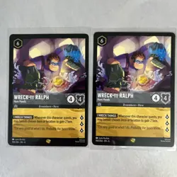x2 Lorcana Disney 190/204 Wreck-It-Ralph Ham Hands Legendary Card Azurite Sea 2x - Image 1