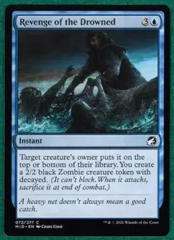 Revenge Of The Drowned - Innistrad: Midnight Hunt MID #072 - Magic MTG Card - Image 1