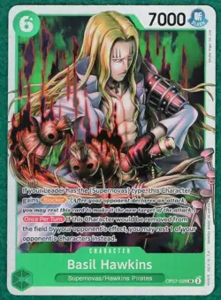 Basil Hawkins - 500 Years In The Future OP07-029 - One Piece CCG Card - Image 2