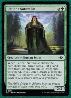 Patient Naturalist - Outlaws Of Thunder Junction OTJ #0174 - Magic MTG Card - Image 1