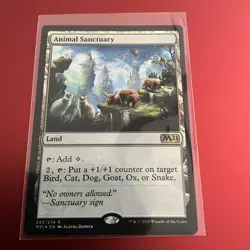 MTG Animal Sanctuary FOIL NM Core Set 2021 M21 English Magic Card - Image 1